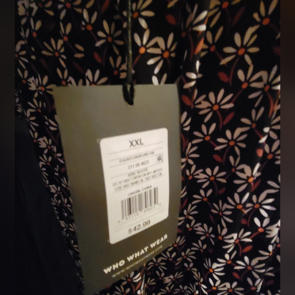 *NWT* XXL Who What Wear Floral Ruffle Maxi Dress - Picture 4 of 4